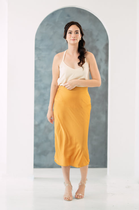 GS Party: Martina Silk Slip Skirt NEW